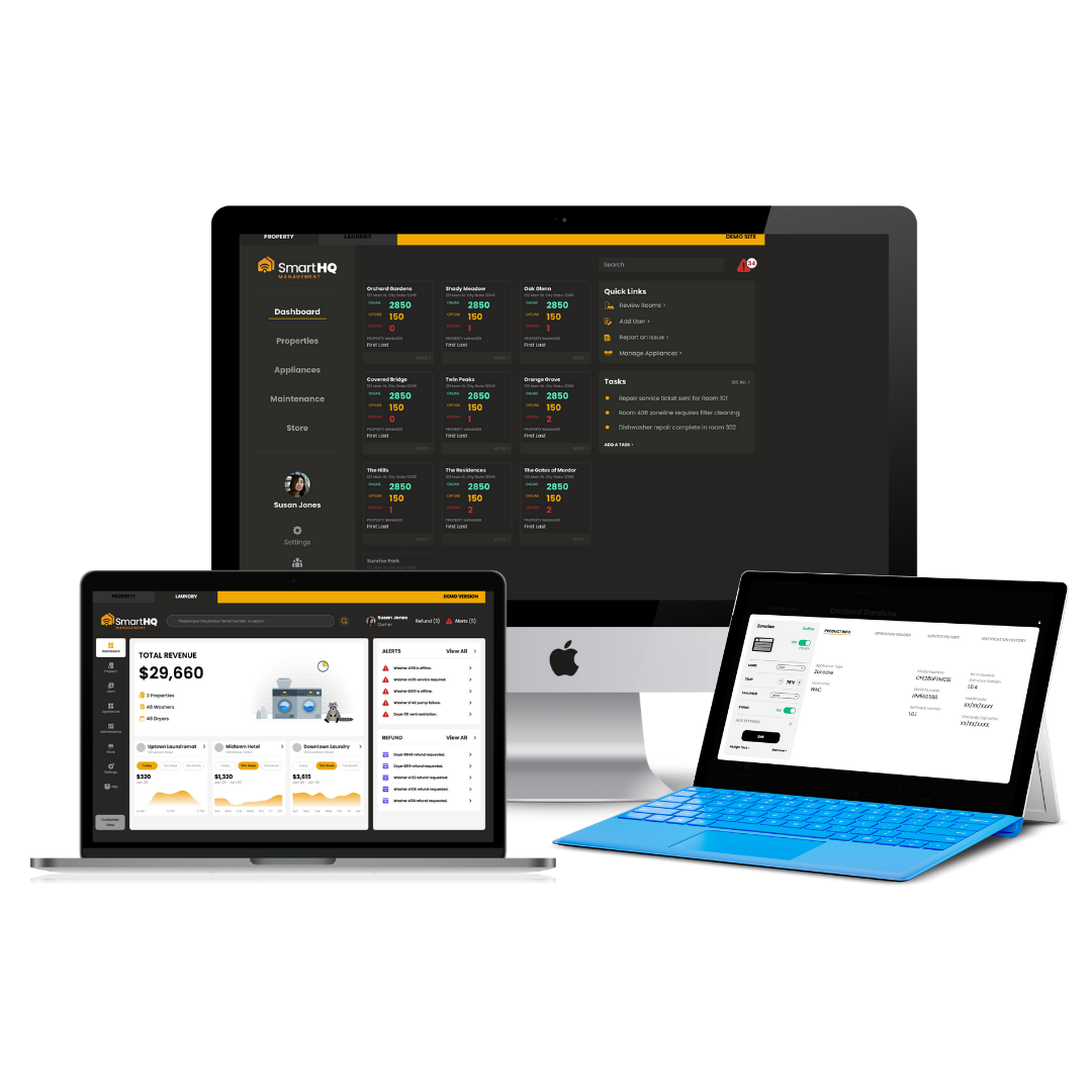 screenshot of SmartHQ Management